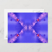 Carte Postale ondulations bleues (Devant / Derrière)