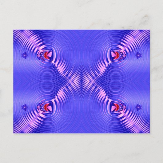 Carte Postale ondulations bleues (Devant)