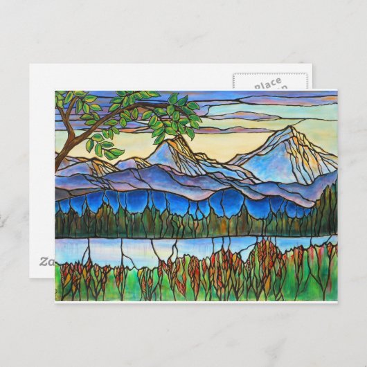 Carte Postale "One Fine Day" Verre Tiré Art Paysage! (Devant / Derrière)