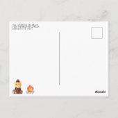 Carte Postale ONE Joyeux Campeur Montagnes Camping 1er Anniversa (Dos)