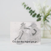 Carte Postale one last kiss post (Debout devant)