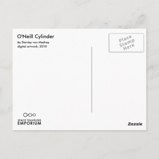 Carte Postale O'Neill Cylinder (Dos)