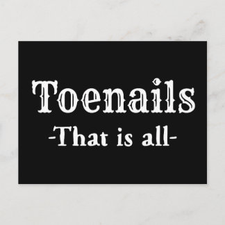 Carte Postale Ongles Qui Est Tout Pieds Drôle