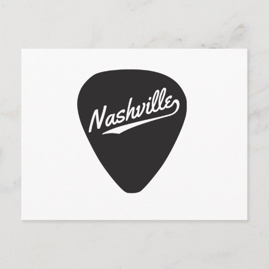 Carte Postale Onglet de guitare de Nashville (Devant)