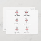 Carte Postale onglet positions de ballon (Devant / Derrière)