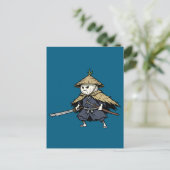 Carte Postale Onion Ronin Wandering Samurai Warrior Illustration (Debout devant)