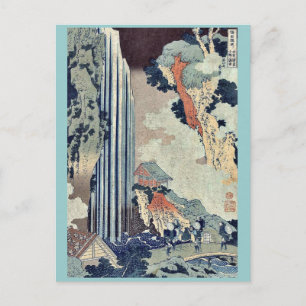 Carte Postale Ono Falls sur le Kisokaido par Katsushika, Hokusai