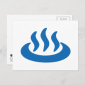 Carte Postale Onsen ♨ Hot Spring 温 泉 Japonais (Devant / Derrière)