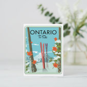 Carte Postale Ontario À Ski (Debout devant)