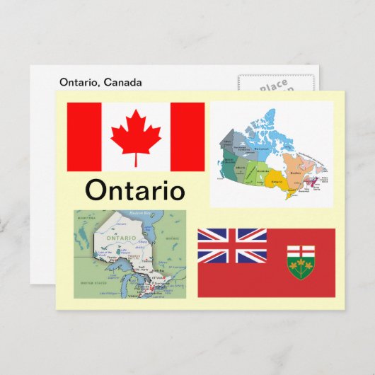 Carte Postale Ontario Canada (Devant / Derrière)