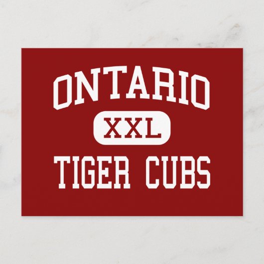 Carte Postale Ontario - Cubes de tigre - Moyen - Ontario Oregon (Devant)