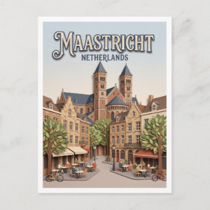 Carte Postale Onze Lieve Vrouweplein Maastricht Pays-Bas