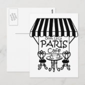 Carte Postale Oooh La La Paris Café (Devant / Derrière)