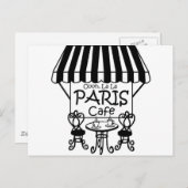 Carte Postale Oooh La La Paris Café (Devant / Derrière)