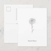 Carte Postale Oopsie Daisy I'm Pardon Apology Apologize (Devant / Derrière)