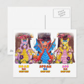 Carte Postale Oopsies mignon petit dragon (Devant / Derrière)