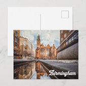 Carte Postale Oozells Square, Birmingham, Angleterre (Devant / Derrière)