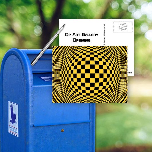 Carte Postale Op. Art