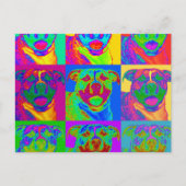 Carte Postale Op Art Pitbull (Devant)