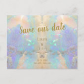 Carte Postale Opal Quartz Gem Enregistrer Le Faire-part de maria (Devant)