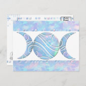 Carte Postale Opale triple lune (Devant / Derrière)