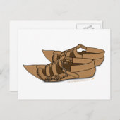 Carte Postale Opanke Balkan Chaussures dansantes folkloriques (Devant / Derrière)