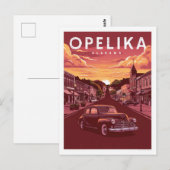 Carte Postale Opelika, Alabama (Devant / Derrière)