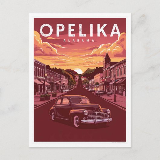 Carte Postale Opelika, Alabama (Devant)