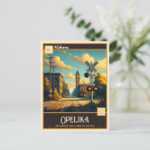 Carte Postale Opelika, Alabama | Vintage (Debout devant)