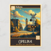 Carte Postale Opelika, Alabama | Vintage (Devant)