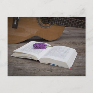 Carte postale Open book