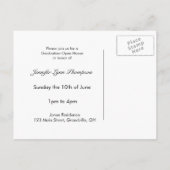 Carte postale Open House (Dos)