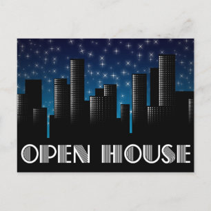 Carte Postale open house : cityscape night sky