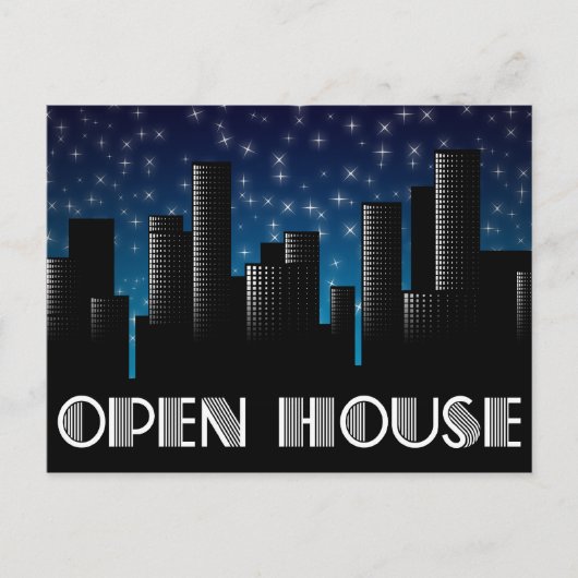 Carte Postale open house : cityscape night sky (Devant)