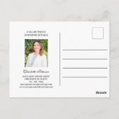 Carte Postale Open House de l'immobilier personnalisé (Dos)