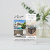 Carte Postale Open House Immobilier Photo Modern Grey Marketing (Debout devant)