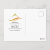 Carte Postale Open House Immobilier Photo Modern Grey Marketing (Dos)