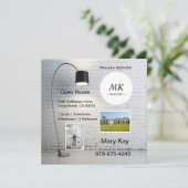 Carte postale Open House pour les nouveaux proprié (Debout devant)