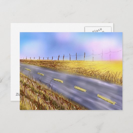 Carte postale "Open Road" (Devant / Derrière)