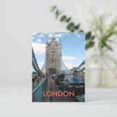 Carte postale Open Tower Bridge London Royaume-Uni (Debout devant)