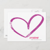 Carte Postale OpenHeart violet (Devant / Derrière)