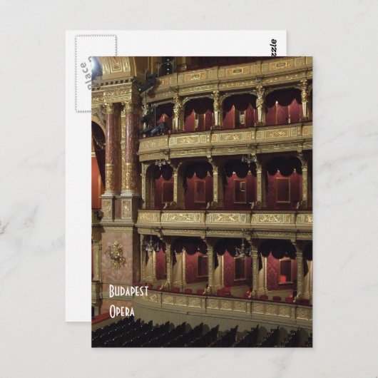 Carte Postale Opéra (Devant / Derrière)