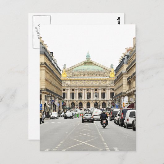 Carte Postale Opéra à Paris, France (Devant / Derrière)