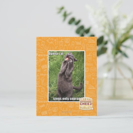 Carte Postale Opera Cat (Debout devant)