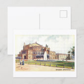 Carte Postale Opéra de Dresde, Allemagne (Devant / Derrière)
