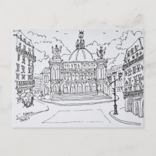 Carte Postale Opéra de Paris Palais Garnier Paris, France