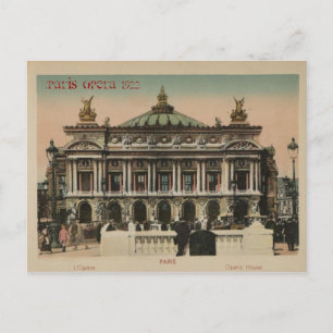 Carte Postale Opéra de Paris Souvenier L'Paris