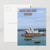 Carte Postale Opéra de Sydney (Devant / Derrière)