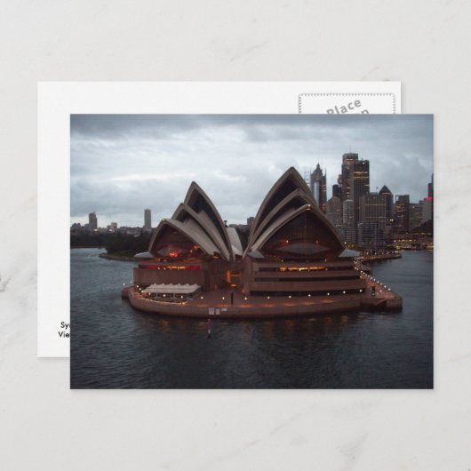 Carte Postale Opéra de Sydney (Devant / Derrière)