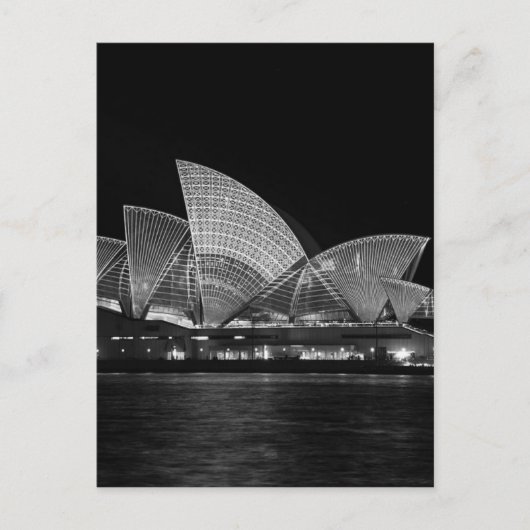 Carte Postale Opéra de Sydney à Night Australia (Devant)
